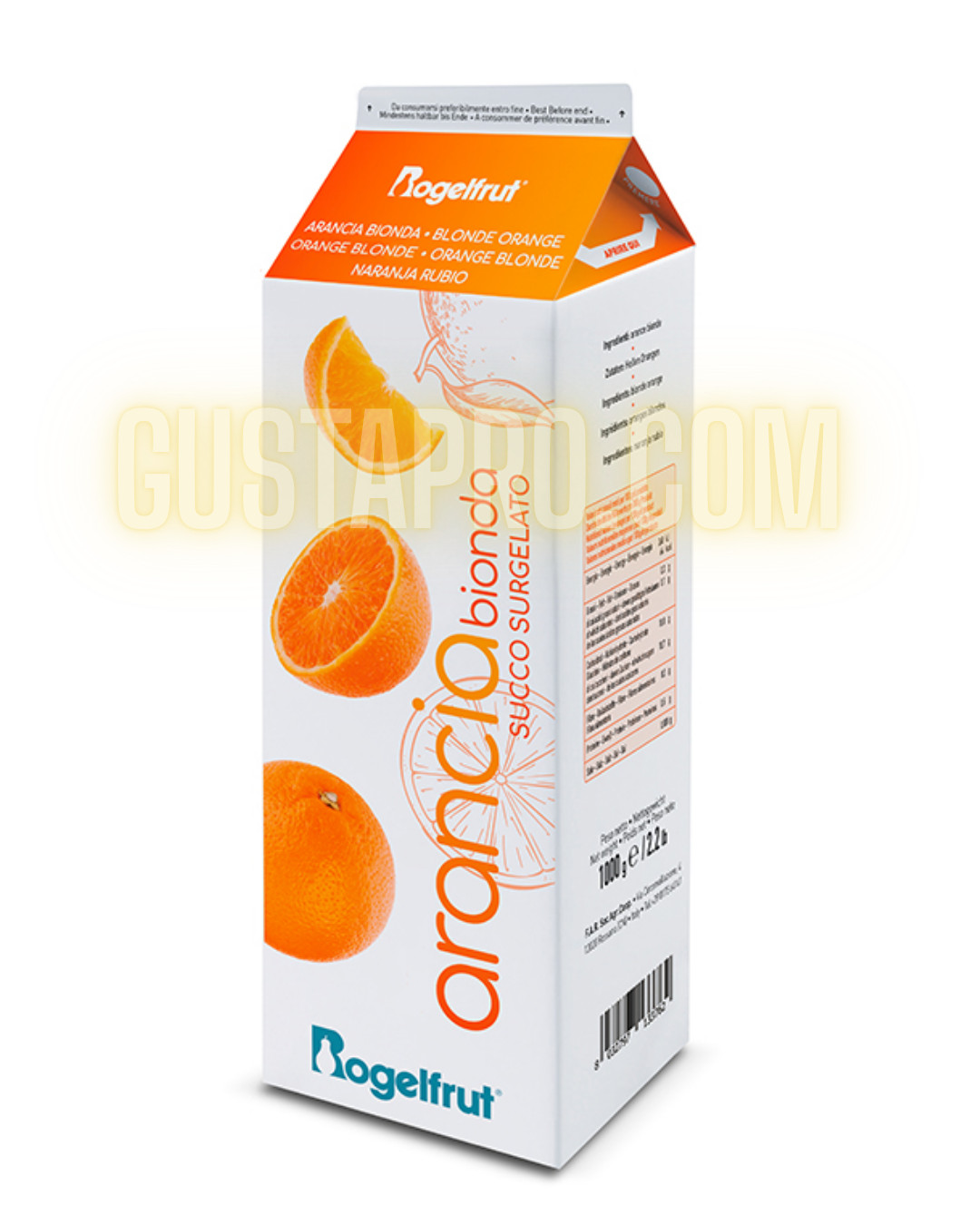 Piure de portocale blonde congelat, 1 kg Rogelfrut