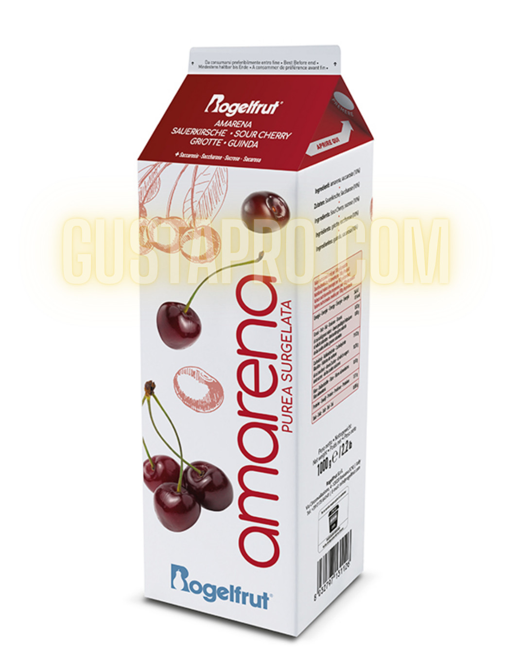 Piure de visine congelat, 1 kg Rogelfrut
