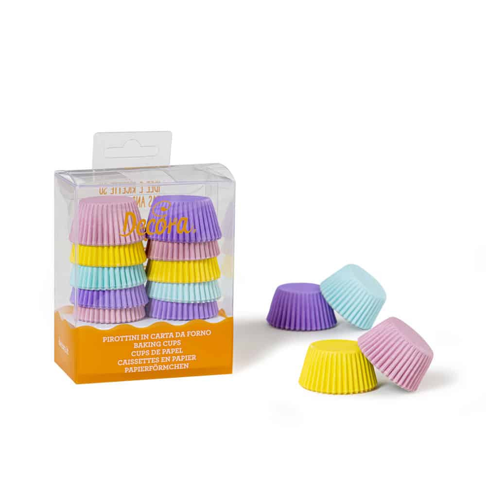 Forma din hirtie mini muffin pastello 32 x 22 mm 0339744 DER