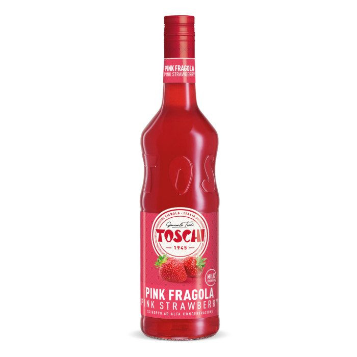 Sirop cocktail Capsuni roz – compatibil cu lapte, 1L P35 Toschi