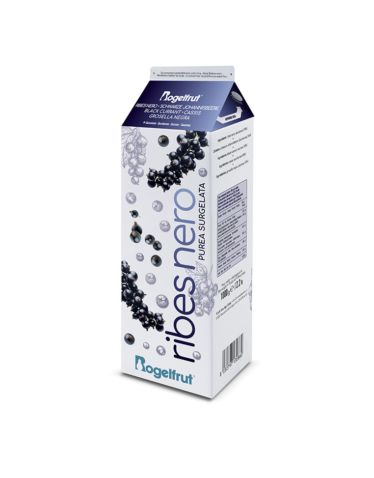 Piure de coacaze negre congelat, 1 kg Rogelfrut