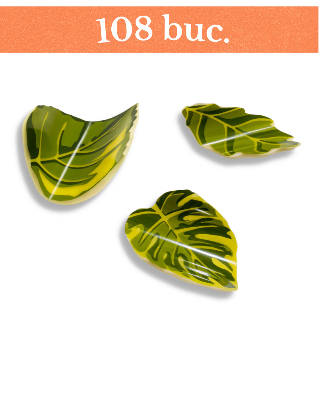 Decoratiuni din ciocolata Curling Leaves, 108 buc, 185 g 33410 Barbara Decor