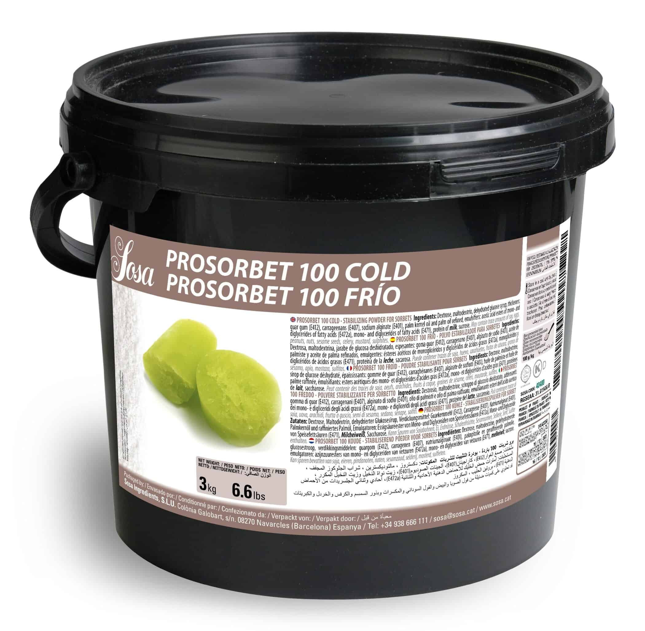 Stabilizator pentru sorbet preparat la rece Prosorbet 100 Cold, 3 kg 40400 Sosa