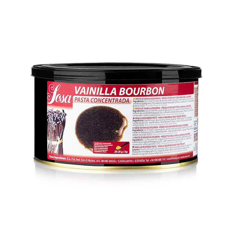 Pasta aromatizanta de vanilie Bourbon, 1.5 kg 41524 Sosa