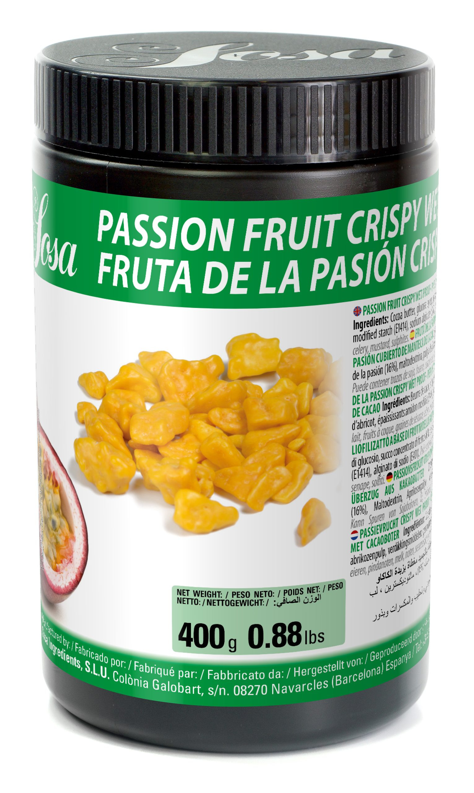 Bucati crocante de fructul pasiunii, rezistente la umiditate, 400 g 48677 Sosa