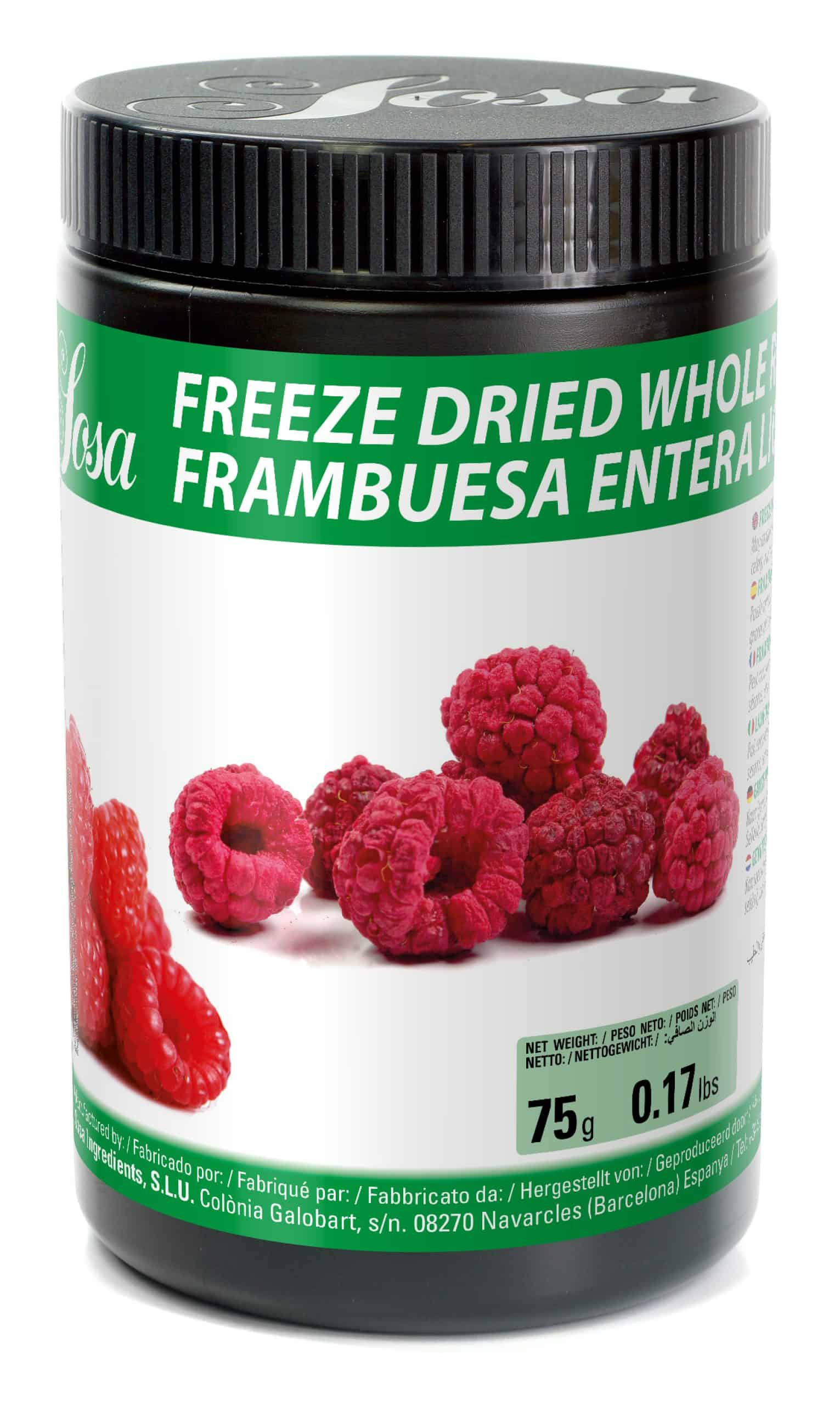 Zmeura intreaga liofilizata, 75 g, 48668 Sosa