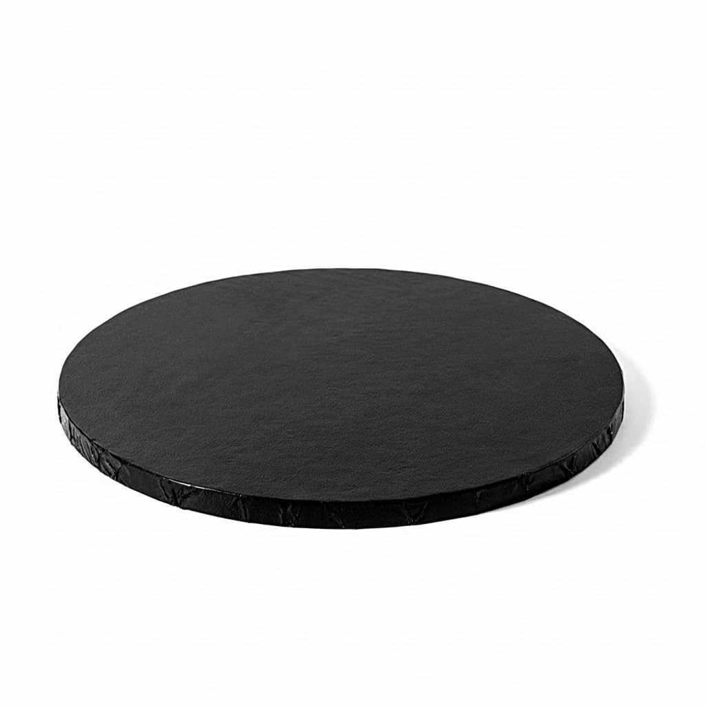 Platforma tort rotund negru Ø25x1,2H cm 0931550 Decora