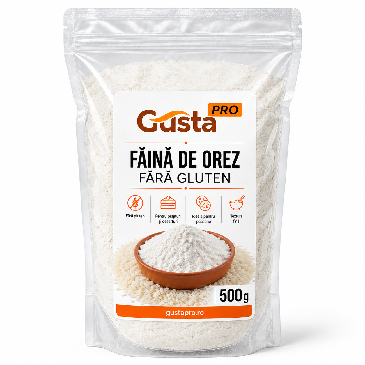 Faina de orez fara gluten 0,5 kg GPR