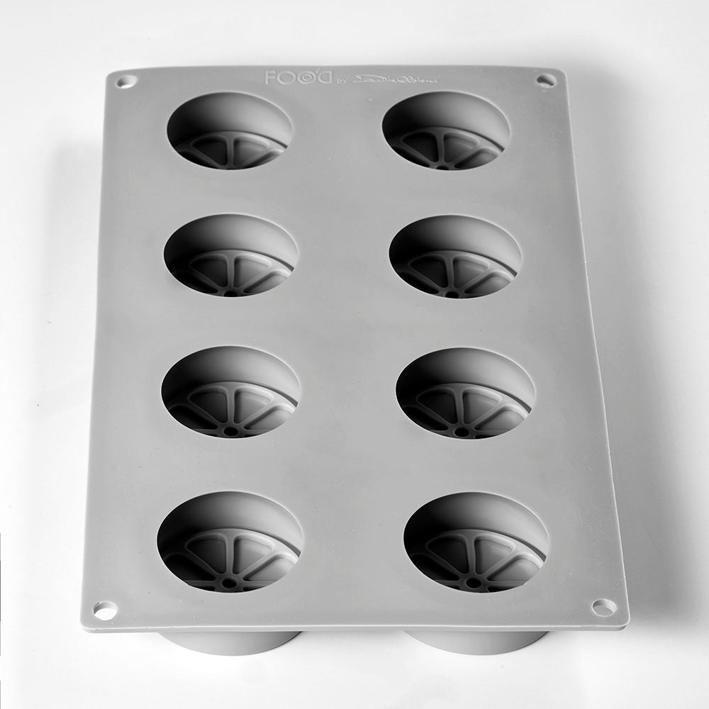 Forma silicon jumatate de portocala Gourmand, 8 cavitati, Ø 60 x H 22 mm GG071S Pavoni
