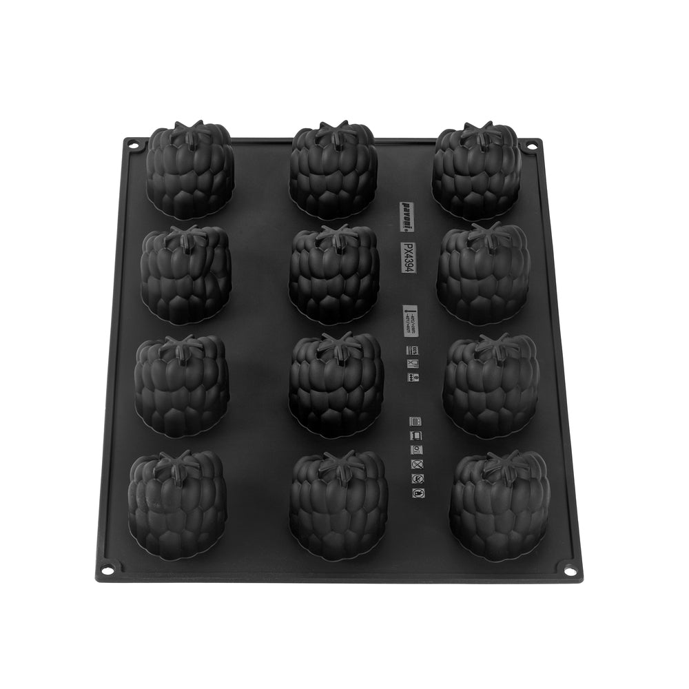 Forma silicon zmeura Fiorani, 12 cavitati, 65 x 58 x H 54 mm PX4394 Pavoni