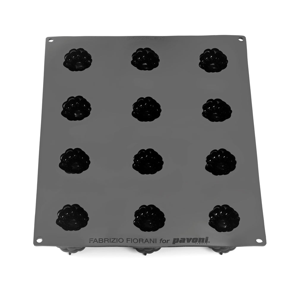 Forma silicon zmeura Fiorani, 12 cavitati, 65 x 58 x H 54 mm PX4394 Pavoni