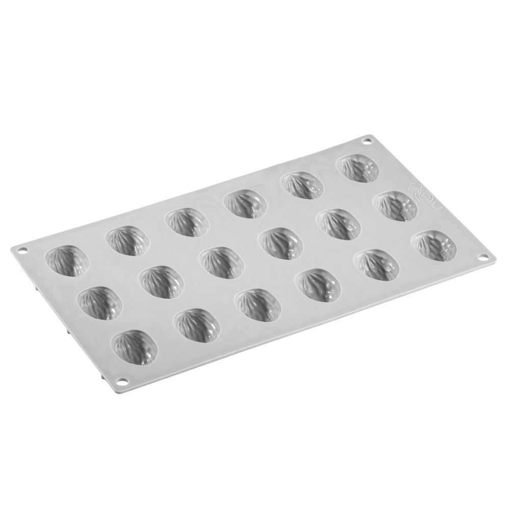 Forma silicon coaja de nuca Gourmand, 18 cavitati, 38 x 28 x H 16 mm GG015S Pavoni