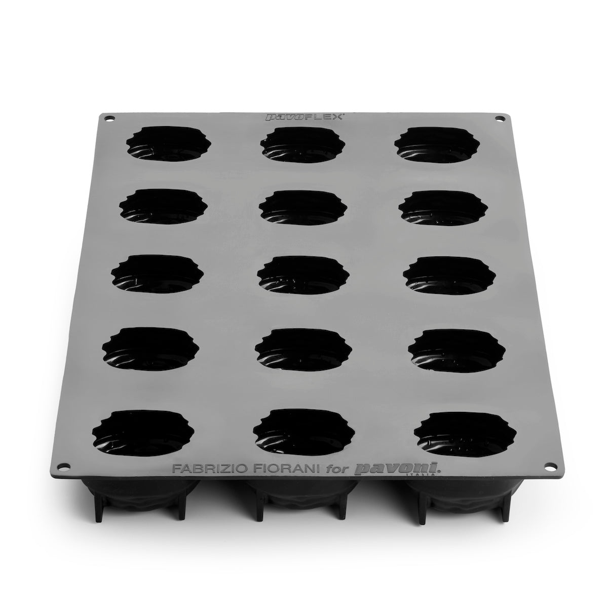 Forma silicon monoportii coaja de nuca, 15 cavitati, 78 x 57 x H 51 mm PX43134 Pavoni