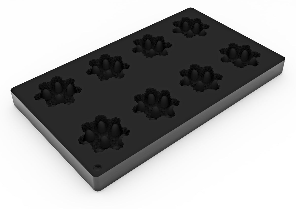 Forma silicon mini zmeura Scarlet, 8 cavitati, Ø 62 x H 21 mm TOP23S Pavoni