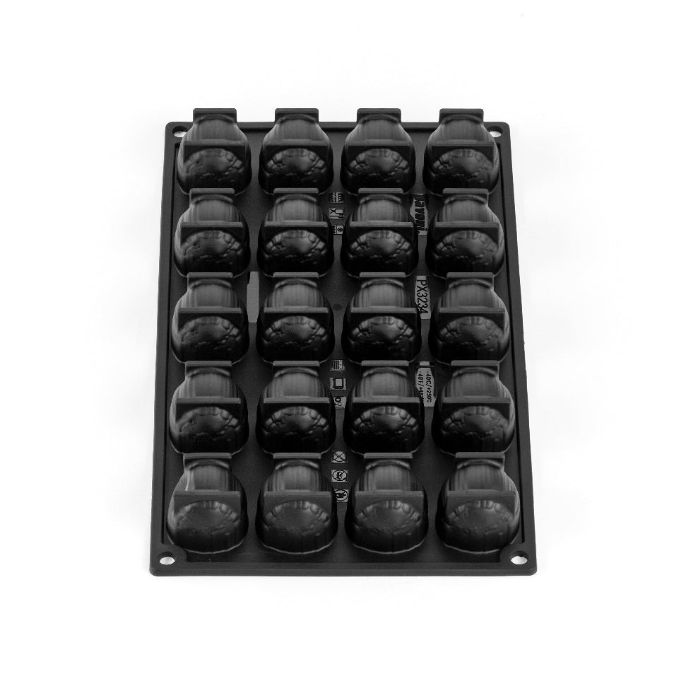 Forma silicon mini-portii aluna, 20 cavitati, 40 x 34 x H 30 mm PX3234S Pavoni