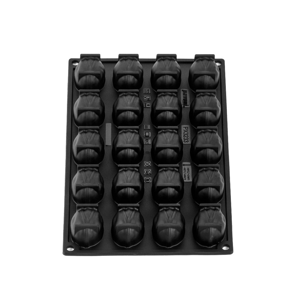Forma silicon mini-portii fistic, 20 cavitati, 45 x 30 x H 25 mm PX3233S Pavoni