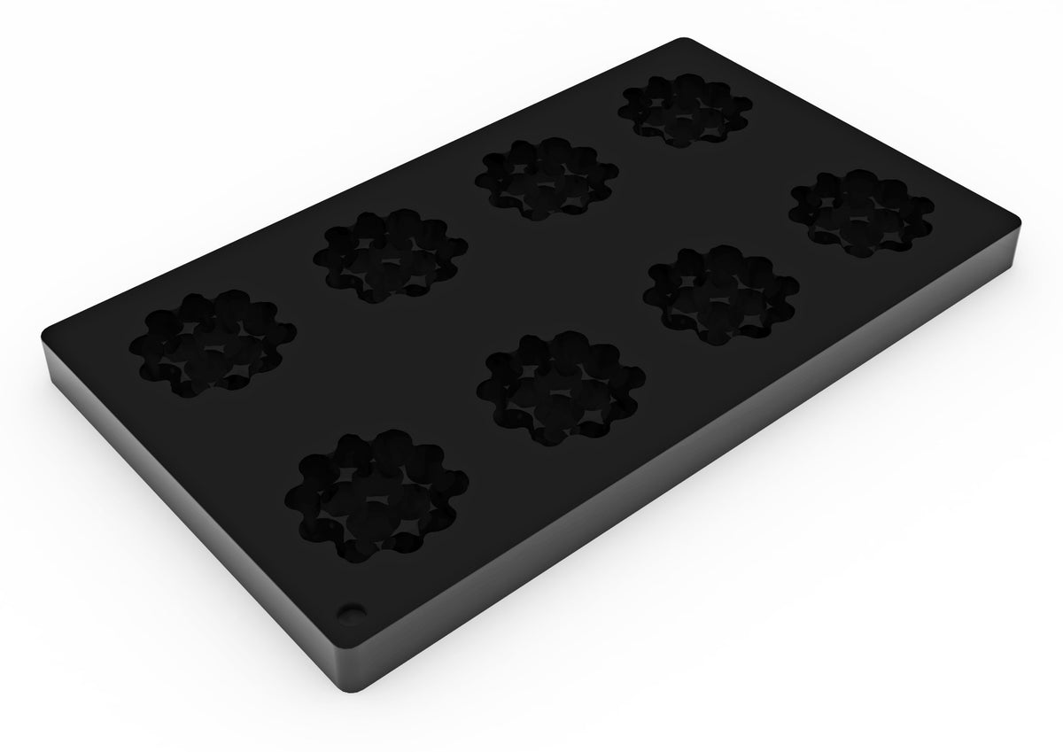 Forma silicon mini aluna, 8 cavitati, Ø 60 x H 18 mm TOP21S Pavoni