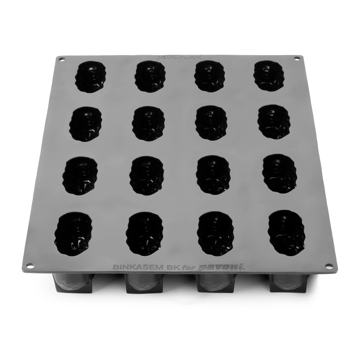 Forma silicon monoportii curmala Pavoflex, 16 cavitati, 90 x 50 x H 45 mm PX43121S Pavoni