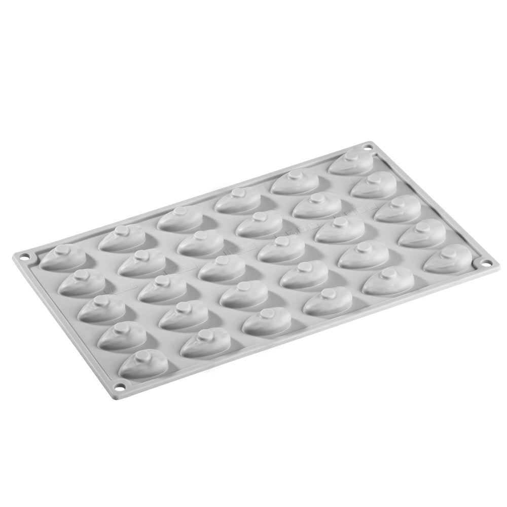Forma silicon migdala, 30 cavitati, 34 x 21 x H 11 mm GG013 Pavoni