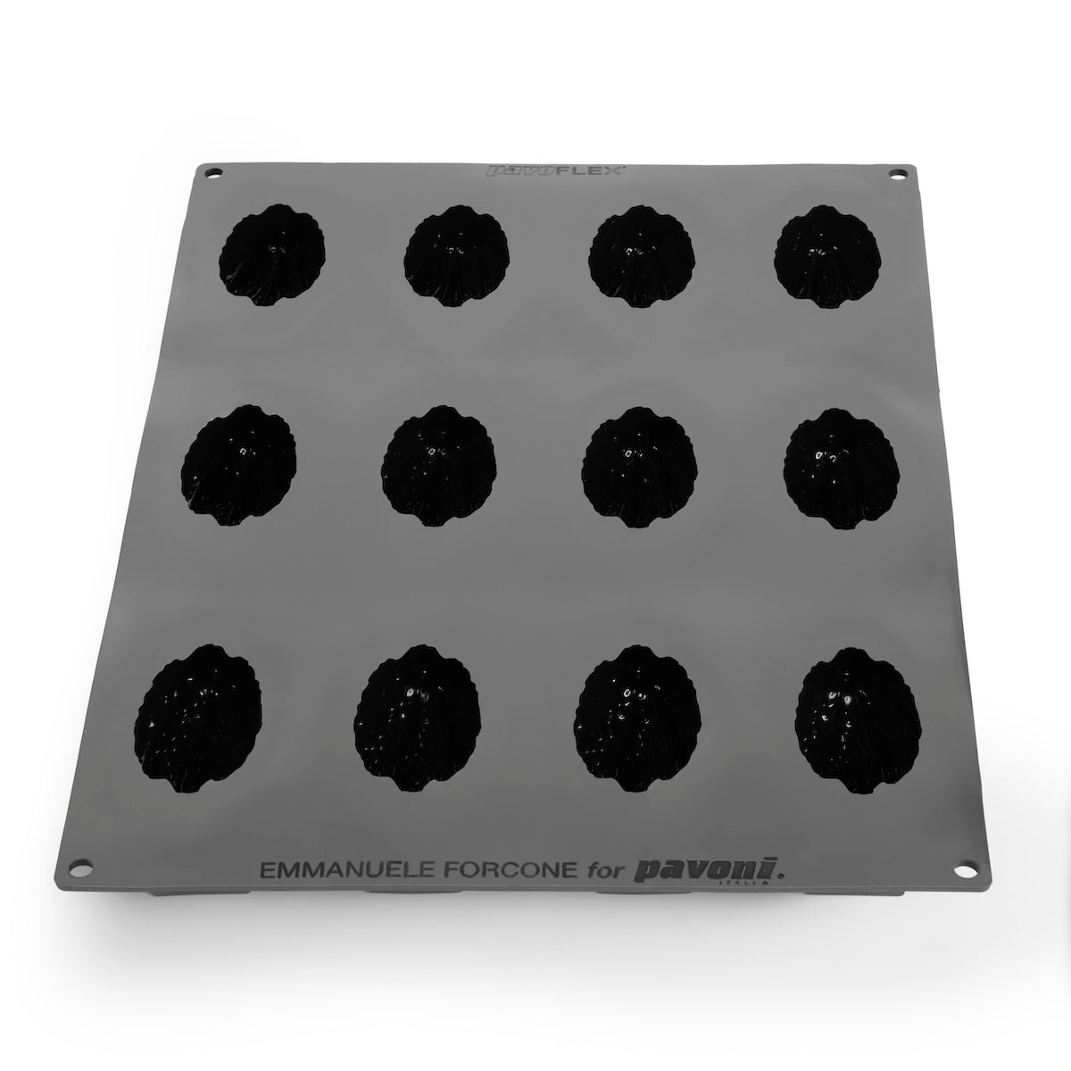 Forma silicon monoportii cacao Pavoflex, 12 cavitati, 80 x 56 x H 46 mm PX43136 Pavoni