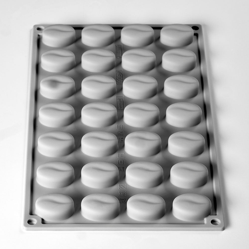 Forma silicon mini bob de cafea Gourmand, 28 cavitati, 32 x 24 x H 13 mm GG066S Pavoni