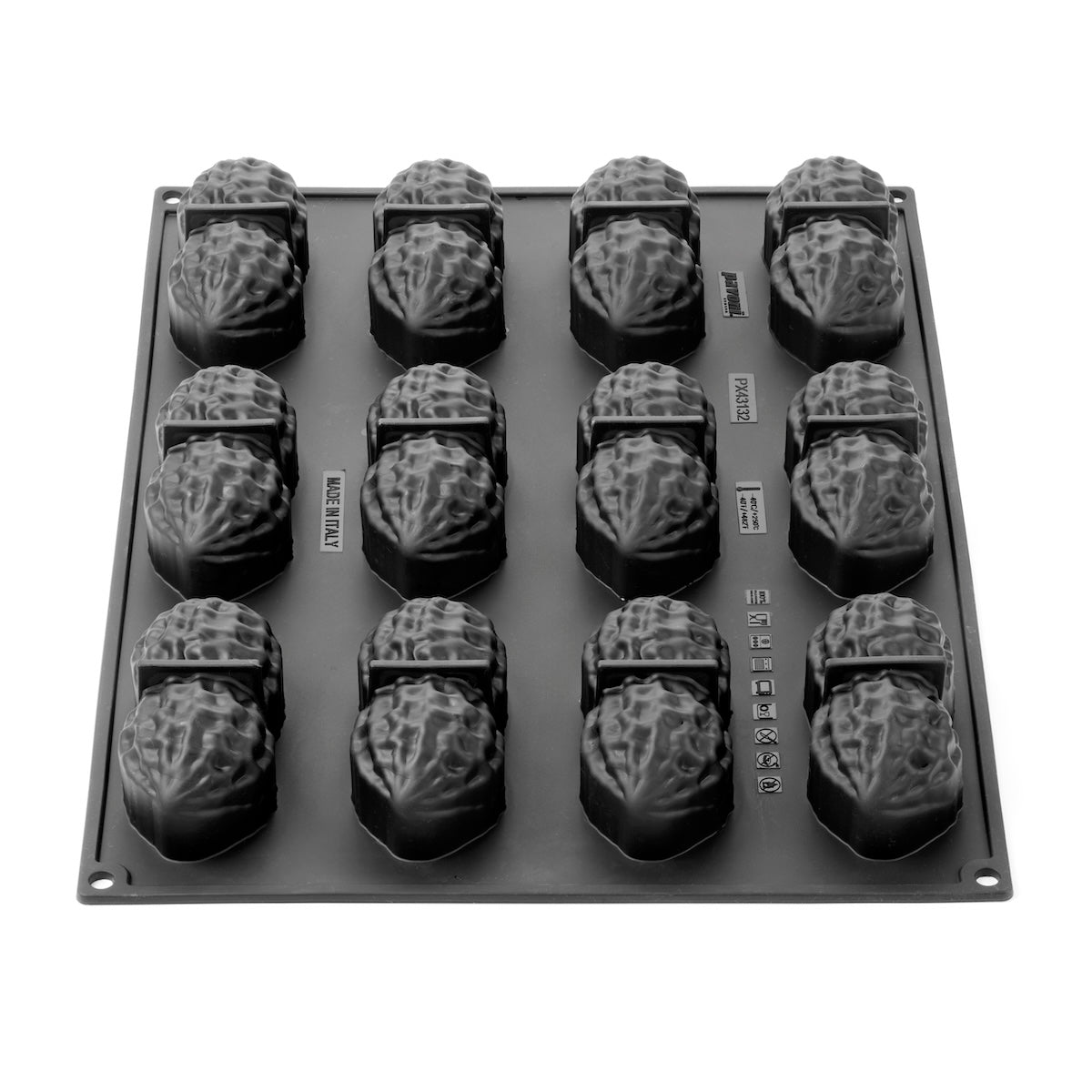 Forma silicon monoportii arahida, 12 cavitati, 100 x 48 x H 42 mm PX43132 Pavoni