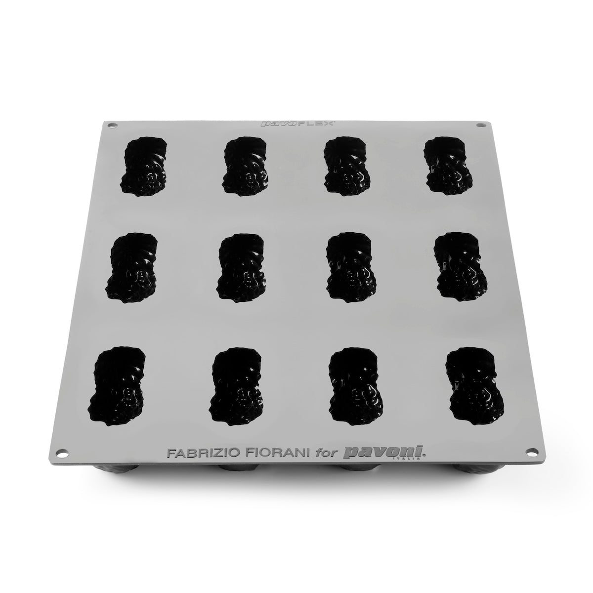 Forma silicon monoportii arahida, 12 cavitati, 100 x 48 x H 42 mm PX43132 Pavoni