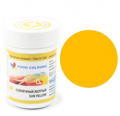 Colorant alimentar in gel galben de soare 35g WSG-004 FC