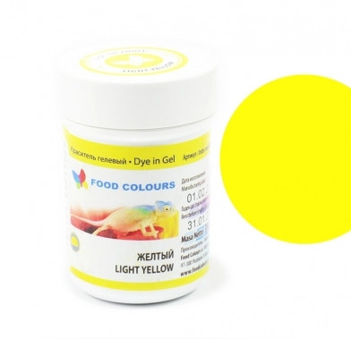 Colorant alimentar in gel galben deschis 35g WSG-001 FC