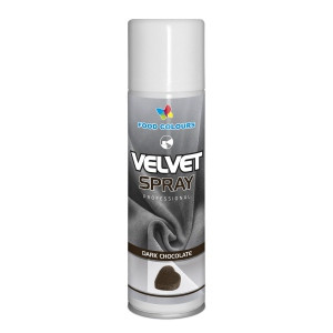 Colorant spray alimentar 250ml VELVET Ciocolata neagra V40 FC