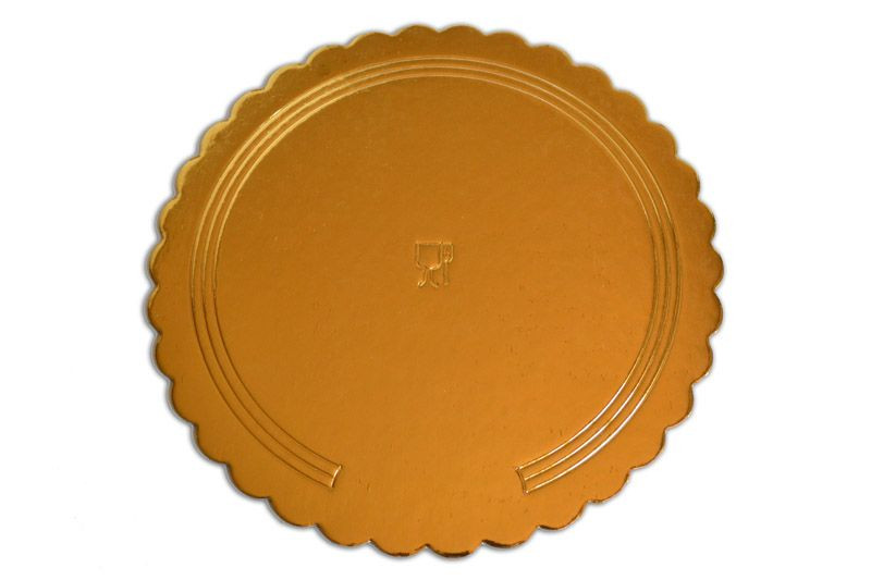Platou auriu rotund din carton ref. D 38 cm 50 buc  3CA2308838_BND